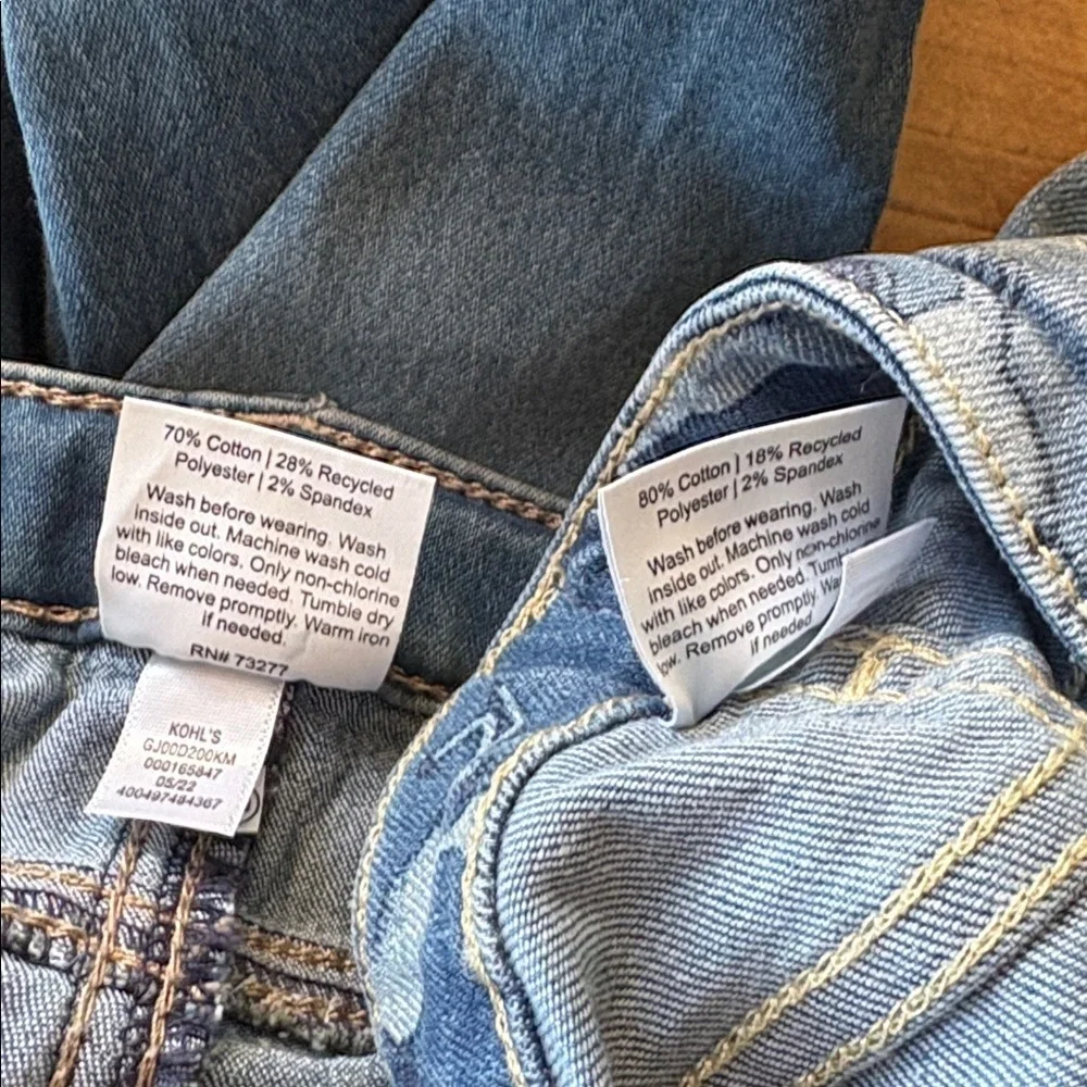 NWOT Jumping Beans Girls Blue Jeans Set 5t
